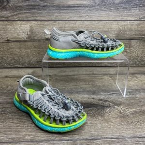 KEEN Kids Youth Boys Girls Sz 12 Unseek Water Shoes Black/Gray/Green